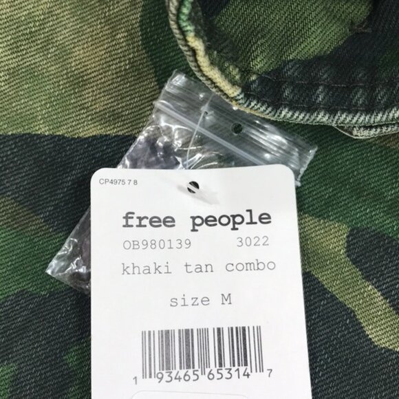 FREE PEOPLE Lightweight Jacket In Camo-green - Picture 10 of 11
